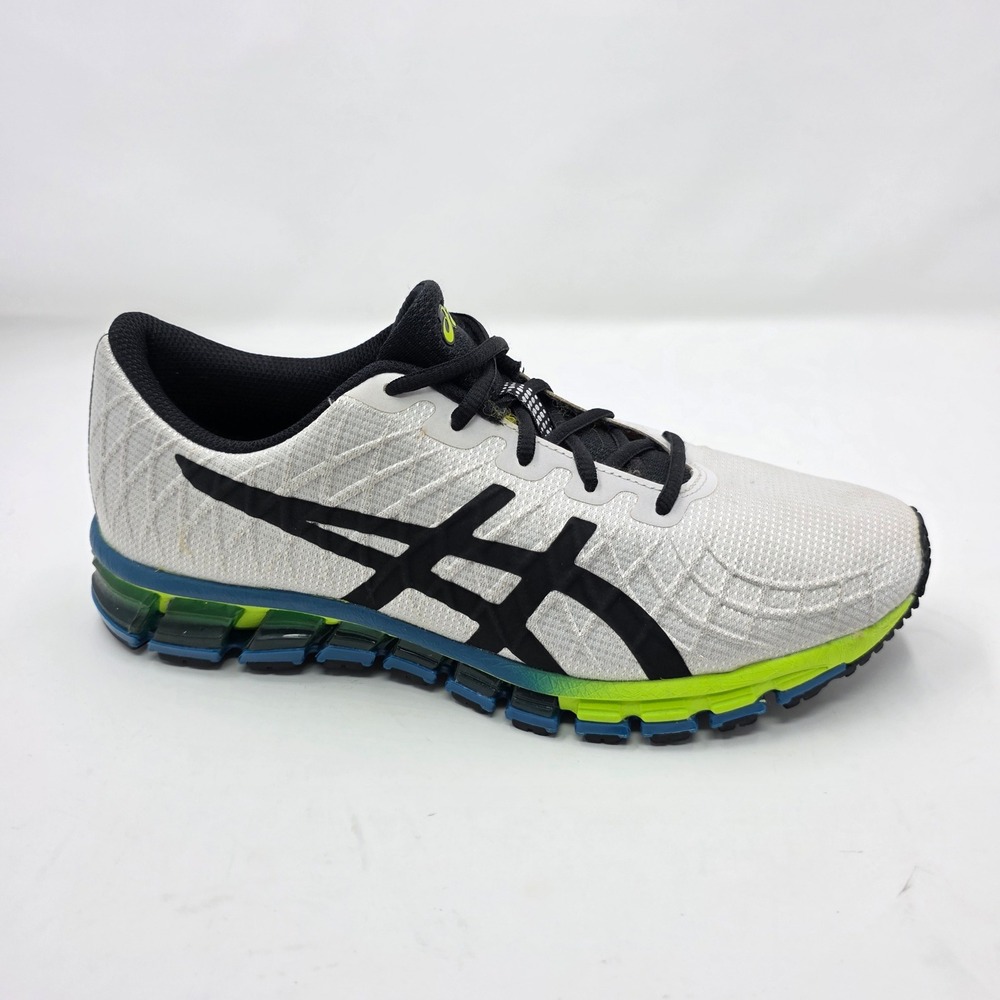 ASICS Gel-Quantum 180 4 White Black Neon Running Shoes 1021A104 Mens 8
